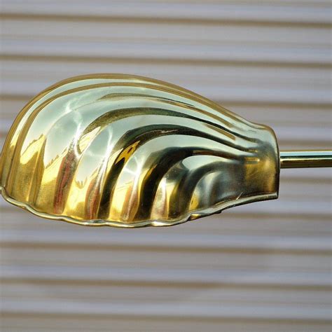 midcentury modern alsy clam shell lamp shell lamp brass lamp lamp