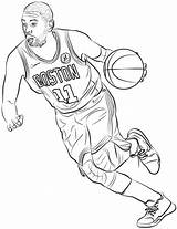 Coloring Kyrie Irving Pages Nba Basketball Curry Steph Printable Drawing Sketch Colorings Sports sketch template