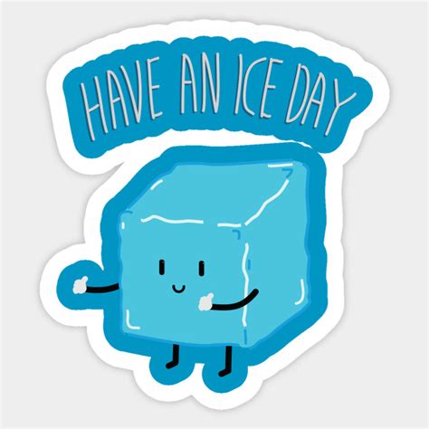 ice day ice sticker teepublic