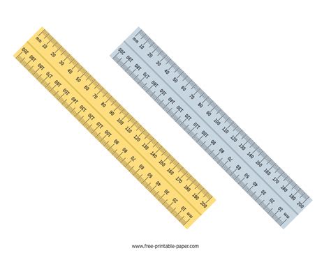 printable millimeter ruler