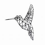 Kolibri Geometrische Vormen Geometrischer Dekistenkoning Kolibrie Bestel Wanddeko sketch template