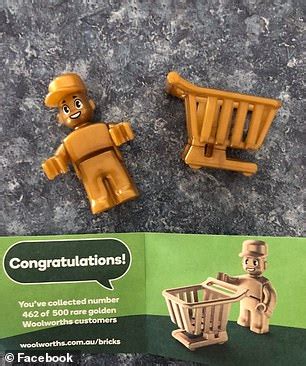rare woolworths lego inspired bricks collectable  revealed  shopper attempts  sell