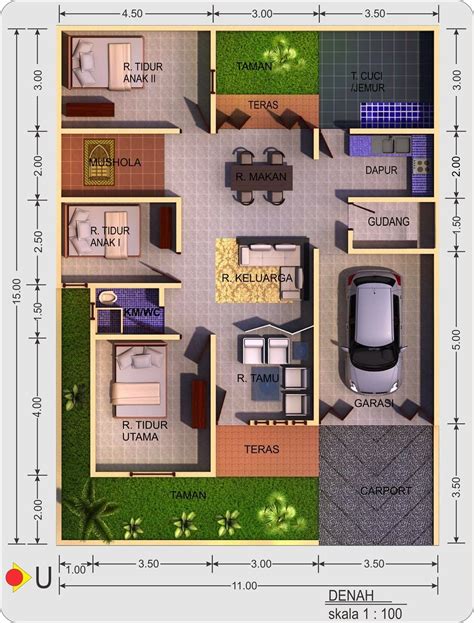 desain denah rumah minimalis terbaru  house