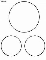 Circle Fraction Blank Templates sketch template