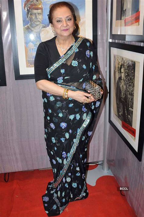Saira Banu During The Inauguration Of An Exhibition On Dilip Kumar In