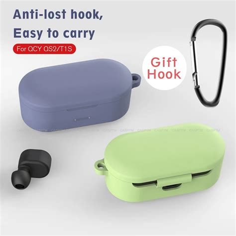 wireless bluetooth earphone protective case  qcy qs charging cases cover skin  qs ts