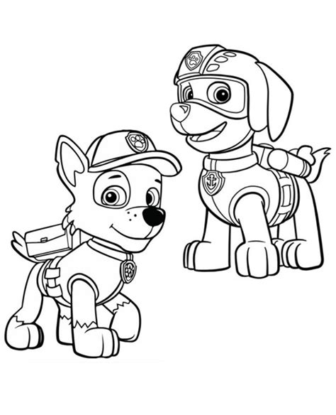 rocky paw patrol printable coloring pages images colorist