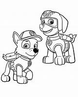 Paw Patrol Coloring Rocky Zuma Pages Print Printable Getcolorings Kit Sketch Colour Getdrawings Color Template sketch template