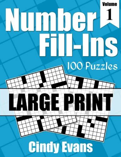 number fill ins  large print volume   large print fun