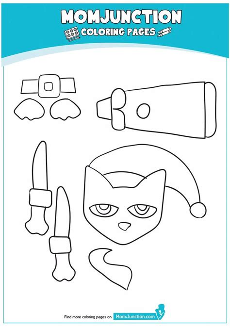 coloring page   pete  cat toddler learning activities