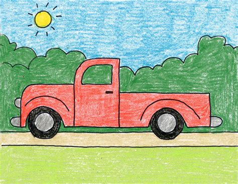 pickup truck art projects  kids