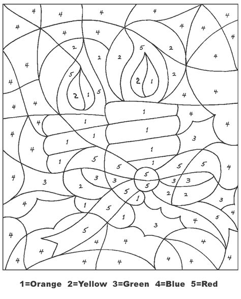 printable christmas coloring pages  number