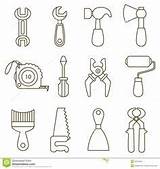 Tools Coloring Icons Working Set Book Construction Illustration Pages Templates Open Woodworking Carpenter Choose Board Drawing sketch template