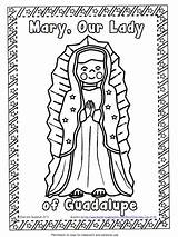 Guadalupe Lady Coloring Freebies Classroom Printable Pages Tpt Getdrawings Getcolorings sketch template