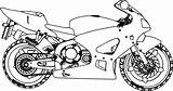 Coloring Pages Honda Motorcycle sketch template