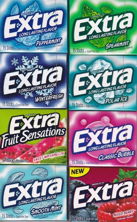 great extra chewing gum flavours access