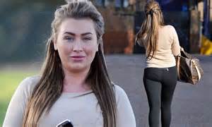 lauren goodger shows off her curves in tight lycra as she heads to the
