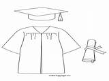 Diploma Coloring Graduation Gown Getcolorings Pages Getdrawings sketch template