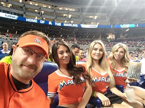 the marlins had a chat with marlins man after one of his