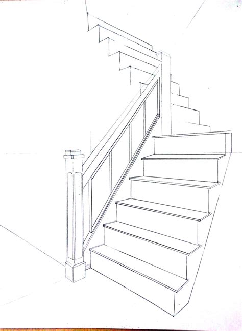 stairs architectural drawing  paintingvalleycom explore collection