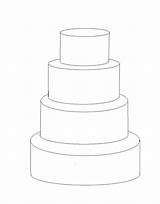 Cake Templates Tier Wedding Cakes Template Outline Sketch Drawing Layer Sketches Square Plain Decorating Round Visit sketch template