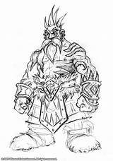 Warcraft King Lich Coloring Pages Dwarf Warrior Wrath Sketch Character Template Goblin Fantasy Choose Board sketch template