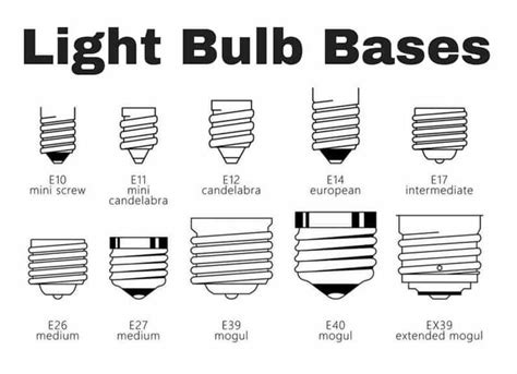 discover    types  light bulbs  light   world light bulb bases types