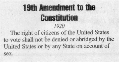 august 26th the 19th amendment women s right to vote adopted into the