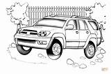 Toyota Coloring 4runner Pages Land Cruiser Color Drawing Printable Supercoloring sketch template