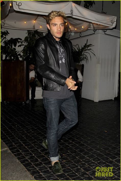 Ed Westwick And Model Julia Gall Dine Out At Chateau Marmont Photo
