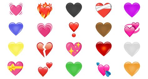 heart emoji meanings color matters heart emoticon meaning