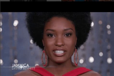 miss jamaica is praised for rocking natural hair at miss universe