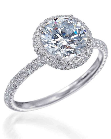 cut diamond engagement rings martha stewart weddings
