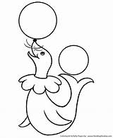 Circus Coloring Pages Pre Kids Seal Printable Animal Drawings Clown Toddlers Simple Kindergarten Colouring Sheet Animals Drawing Color Clipart Theme sketch template