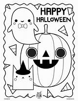 Halloween Coloring Pages Sheets Printable Kids Fun Cute Color Preschool Print Worksheets Colorings sketch template