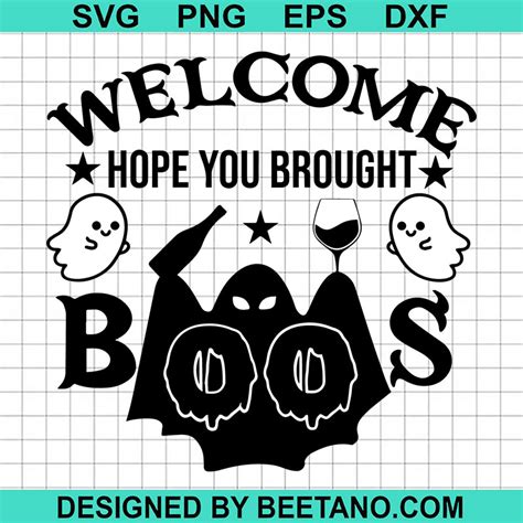 hope  brought boos svg boo drink wine svg boos halloween svg