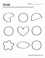 Circle Shape Activity Coloring Hexagon Shapes Worksheet Preschool Sheets Printable Color Children Getcolorings sketch template