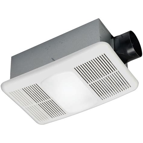 shop utilitech  sone  cfm white bathroom fan  integrated heater  light  lowescom