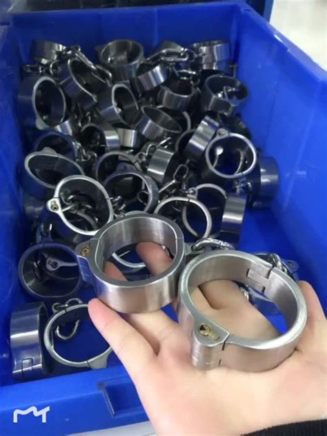 Stainless Steel Handcuffs For Sex Oval Type Bondage Lock Bdsm Fetish