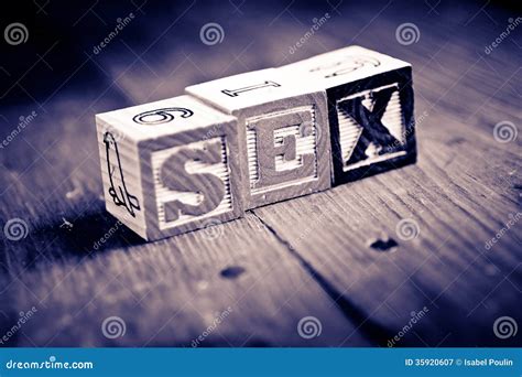 sex wood blocks stock image image of horizontal type 35920607