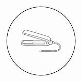 Straighteners Irons Icon sketch template