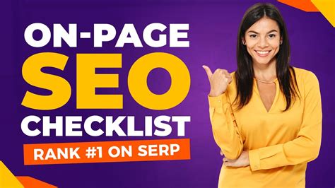 page seo checklist   tips  dominate  serps