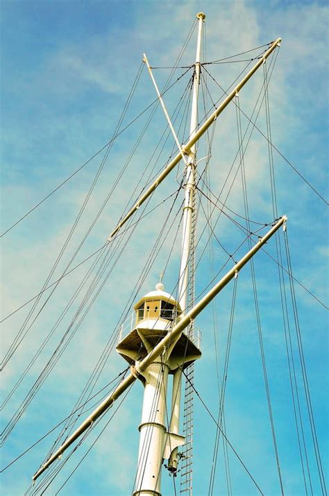 mast stock photo image  leisure sailing nature
