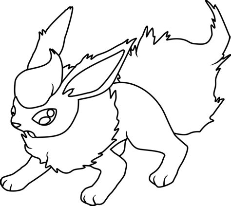 flareon pokemon coloring page  printable coloring pages  kids