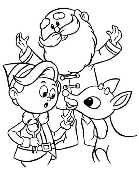 santa coloring pages  coloringkidsorg