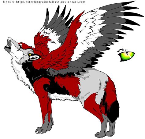 red winged wolf closed  wiggans adopts  deviantart