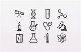 Science Icons Vector Tattoo Medialoot Physics Biology Chemistry Tattoos Line Minimalist Small Clipart Outlined Item Posted Equipment Laboratory Sold sketch template