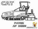 Coloring Paver Cat Construction Ladewagen Traktor sketch template