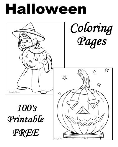 halloween coloring pages cats dogs  bats