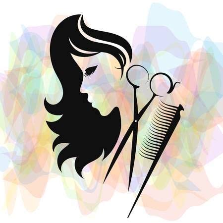 beauty salon  hairdresser silhouette  business hair logo design hairdresser beauty salon